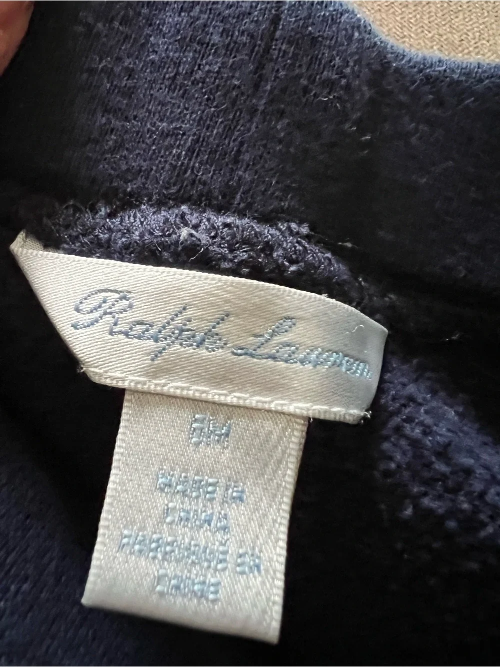 Ralph Lauren Navy Sweat Joggers with Red Pony Embroidery